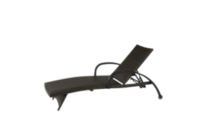 Popular Cheap Beach Rattan Daybed Villa Folding Leisure Chair Pool Hotel Outdoor Waterproof Sun Lounger Bed
