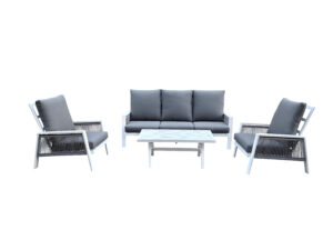 Outdoor garden sofa rope sofa set outdoor sofa set modern with cushion