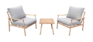 Modern Outdoor Chair and coffee table Set Luxury Teak Wood and Best Cushion for Patio Garden Villa Living Room