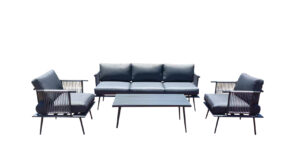 Outdoor Aluminum Sofa Set Corner Lounge Sofa Aluminum Table Top